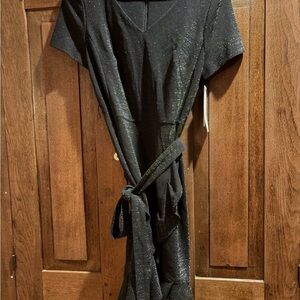 Elegant Black Glitter Dress